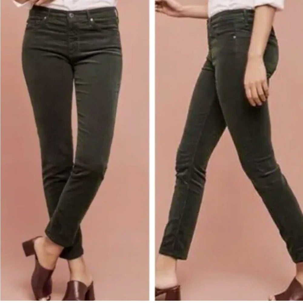 AG Adriano Goldschmied Stevie Mid-Rise Ankle Straight Pants